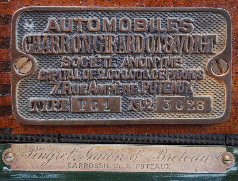 C.G.V. 20 HP Type TC1 Landaulet, 1906