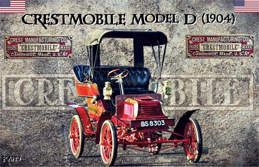 Crestmobile Model D 8 HP Tonneau, 1904