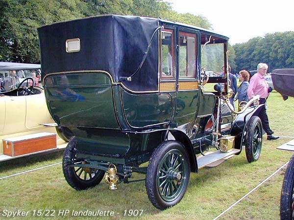 Spyker 15/22 HP Landaulette, 1907