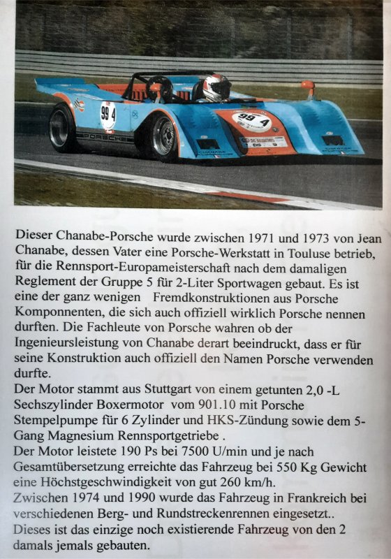 Chanabe Porsche CH2, 1973