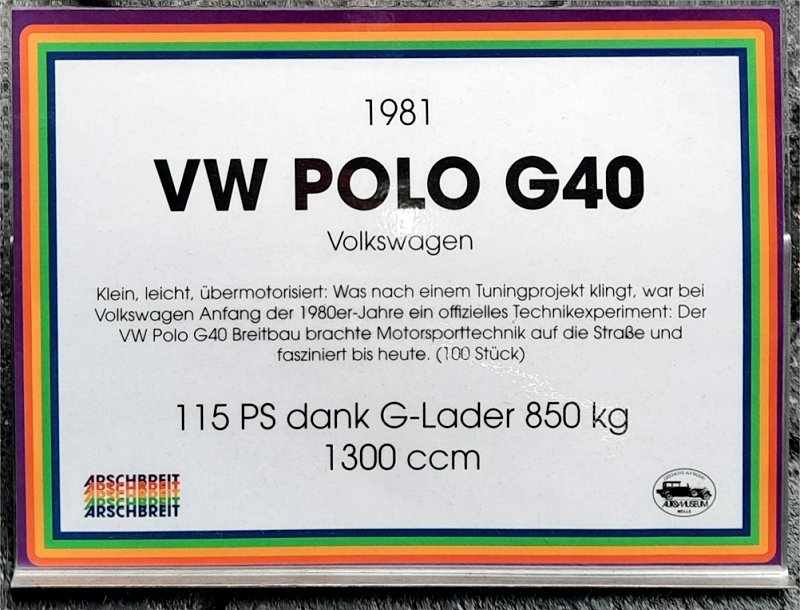 Volkswagen Polo G40 Breitbau