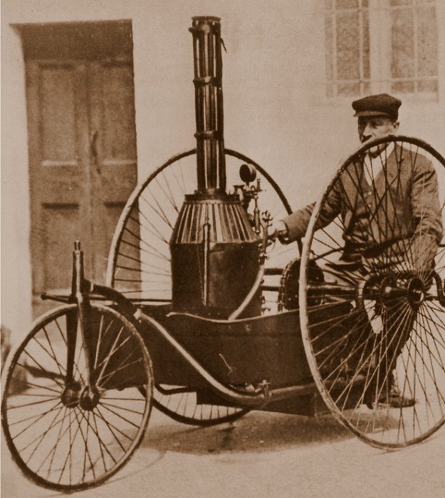 Pecori Triciclo a vapore, 1891