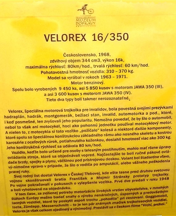 Velorex 16/350, 1968
