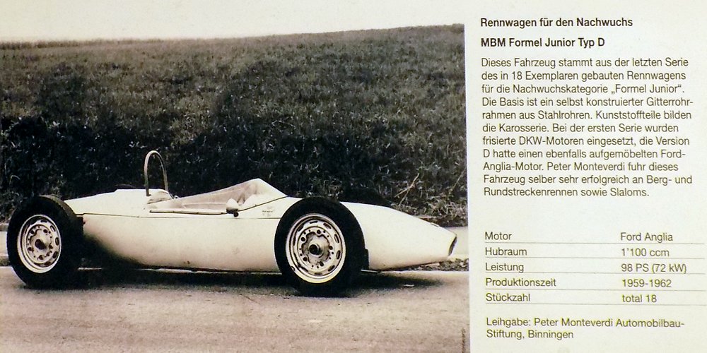 MBM Formel Junior, 1960