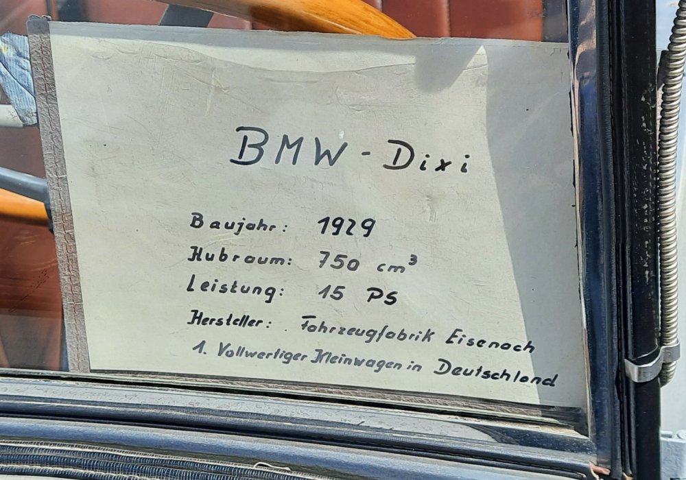 BMW Dixi 3/15 PS DA2 Cabriolet, 1929