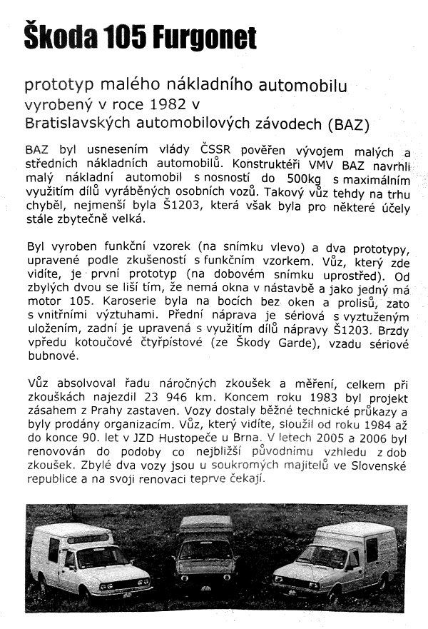 BAZ Škoda 105 Furgonet