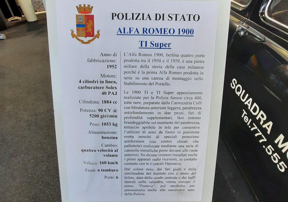 Alfa Romeo 1900 TI Pantera, 1952