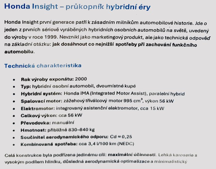 Honda Insight, 2000