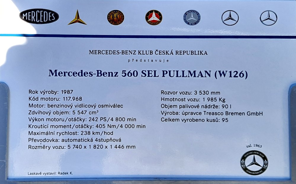 Trasco Mercedes-Benz 560 SEL Pullman, 1987