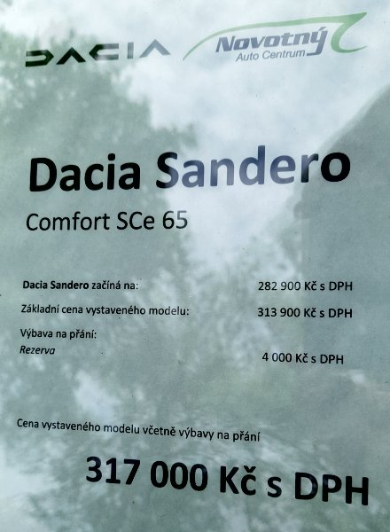 Dacia Sandero SCe 65 Comfort, 2022