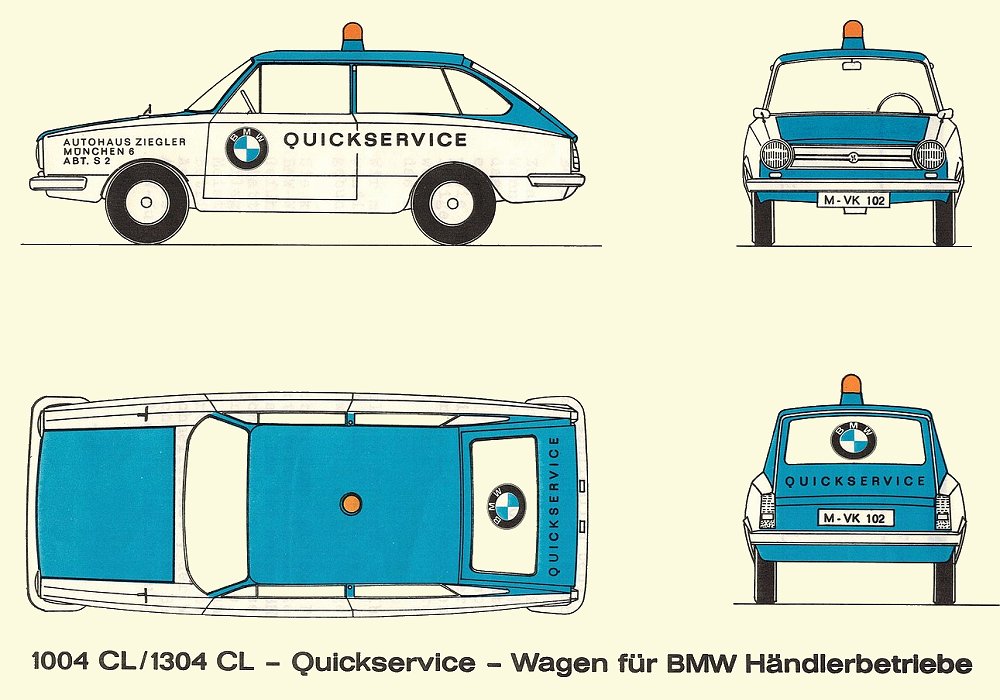 Glas 1304 CL Quickservice BMW, 1967