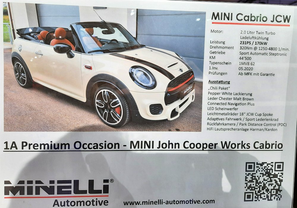 Mini John Cooper Works Cabrio AT, 2020